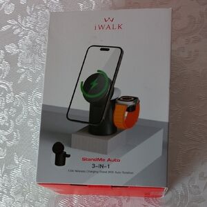 NWT iWALK StandMe Auto 3-in-1 Wireless Charging Stand - White
